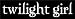 twilight girl sticker - vampire fan window decal vinyl