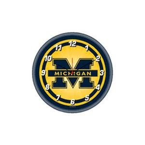 Michigan Wolverines NCAA Round Wall Clock