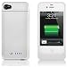 UNU DX-1700W Power DX External Protective Battery Case for iPhone 4S/4 - Retail Packaging - White
