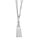 Single Tassel Tieback Paor - White (24")