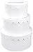 Darice 2849-57, 3-Stacked Primed Paper Mache Cake Box, White