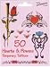 Assorted Pack of 50 Hearts & Flowers Tattoos