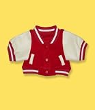 9020-Red Letterman Jacket Clothes for 14" - 18" Stuffed Animals and Dolls