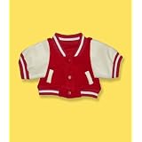 9020-Red Letterman Jacket Clothes for 14