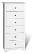 Prepac WDC-2354 White 6 Drawer Lingerie Chest