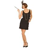 Black Flapper Costume Adult Plus