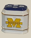 NCAA Michigan Wolverines Ceramic Toothbrush Holder