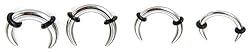 316L Surgical Stainless Steel Tribal Dimple Pincher, 10g - Sold as a Pair