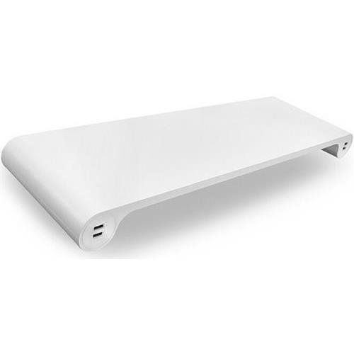Quirky Pspbp-wh01 Space Bar Pop Monitor Stand And 6-Port USB Hub, White