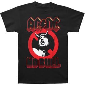 AC/DC No Bull Circle Angus T-shirt X-Large