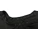 XMW Multipurpose Classic Hair Styling Salon Cape with Snaps Closure, Black