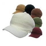 Solid Knitted Black Military Cadet Hat unisex
