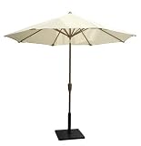 Coolaroo 9 Foot Round Market Umbrella with 3 Position Tilt - Aluminum Pole, Natural - B000P7FU94