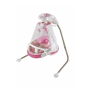 Fisher Price Butterfly Garden Cradle n Swing Pink Fisher-Price Butterfly Garden Cradle 'n Swing - Pink