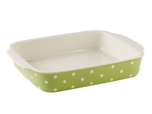 Spode Baking Days Green Rectangular Handled Bake and Serve Dish
