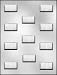 RECTANGULAR PLAIN MINT CHOCOLATE MOLD