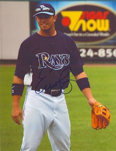 Evan Longoria Signed Tampa Bay Rays 8x10 Photo