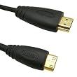 (6.5 Feet) 2M Mini HDMI Male to Mini HDMI Male Cable Black Nickel-Plated Magnetic Shield with 24K Gold-plated Connector (1 Year Warranty)