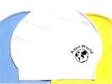 White Latex Swim Cap