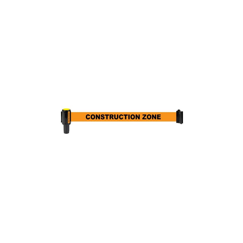 Banner Stakes 20100048 Orange Polyester Fabric Construction Zone
