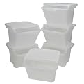 Iris Clear Stackable Recycle Bin Set of 6