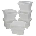 Iris Clear Stackable Recycle Bin Set of 6