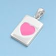 Sterling Silver - Heart - 14mm Pendant Height