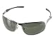 Mens Gents Designer Fashion Sunglasses Shades with Free Hard Case - Black Lens and Silver Frame