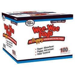 Four Paws Wee Wee Housebreaking Pads 100/Pkg