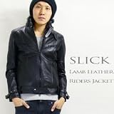 (スリック)SLICK ラムレザーライダースジャケット (スリック)SLICK ラムレザーライダースジャケット
