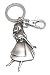 Alice in Wonderland Pewter Keychain