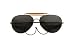 Aviator Sunglasses - Air Force Style w/Case, Smoke lens, Silver frame, by Rothco