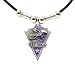 Minnesota Vikings Leather Necklace w/Beads & Pewter Pendant