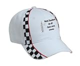 Math Teachers do all their own stunts Adult White Racing Checker Hat / Cap