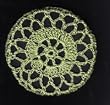 Avocado Cartwheel Crocheted Hair Bun Cover- LARGE