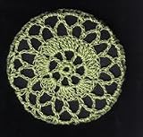 Avocado Cartwheel Crocheted Hair Bun Cover- LARGE