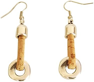 Natural Cork and Metal Earrings - Cork the "New Leather" (Natural Circles)