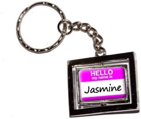 Hello My Name Jasmine - New Keychain Ring