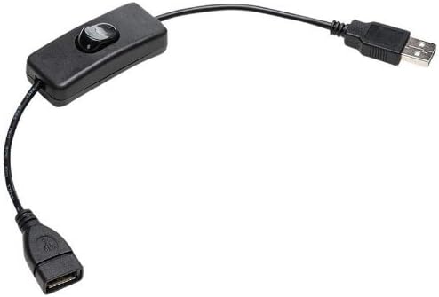USB power port and the USB cable with switch for Raspberry Pi Arduino USB On Off Toggle