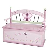 Levels of Discovery Sugar Plum Toy Box Bench