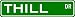 THILL Street Sign ~ Personalized Family Lastname Sign ~ Gameroom, Basement, Garage Si...