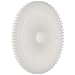 Acetal Spur Gear 48P 20 Degree Pressure Angle, 52 Teeth x 1/4" Bore x 1.083" Pitch Diameter