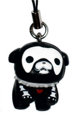 Skelanimals Maxx The Bulldog Cell Phone Charm Keychain Picture