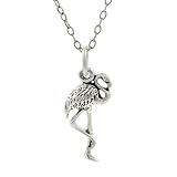 Sterling Silver Childrens Flamingo Necklace