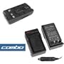 Combo Set Premium Bn-v11u, V12u, V14u, V18u, V20u, V22u, V24u, V25u Replacement Lithium-ion Battery + Home Battery Charger with Car Adapter for JVC Digital Camera & Camcorder