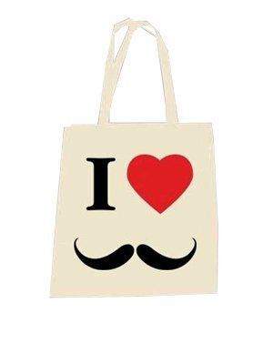 Sac cabas : I love Moustaches Sac cabas : I love Moustaches