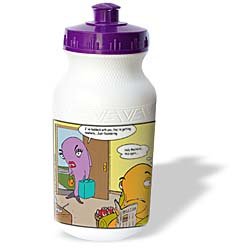 Londons Times Fish Fishing Deep Beneath Cartoons - Fish Divorces Haddock With You - Water Bottles