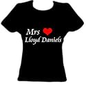Mrs Lloyd Daniels fitted t-shirt - funny x factor