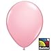 PMU Polka Dot Balloons 11in Premium Light Pink Solid and Light Pink with All-Over Print White Dots Pkg/25