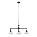 Royce Lighting RP21869ORB Essex Three-Light Billiard Pendant Oil Rubbed Bronze with Opal Etched Globes